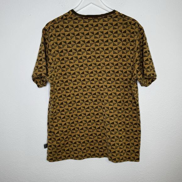 Howler Bros Mens Jacquard Geometric Tee Size L Mustard Pocket Western Surf Vibe - Picture 3 of 9